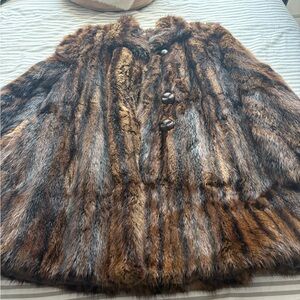 Luxurious Fur Jacket in Rich Brown